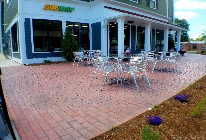 Typical Patio dining areas - Brookfield Village